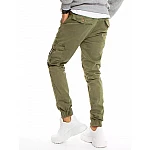 Štýlové khaki pánske nohavice VUX3223 Štýlové khaki pánske nohavice VUX3223