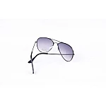 Sluneční brýle AVIATOR - pilotky strieborný kovový rám černé skla Gradual Sluneční brýle AVIATOR - pilotky strieborný kovový rám černé skla Gradual