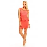 Peplum šaty Fashion - losová farba Peplum šaty Fashion - losová farba