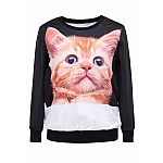 Dámska čierna mikina Cat Dámska čierna mikina Cat