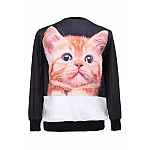 Dámska čierna mikina Cat Dámska čierna mikina Cat