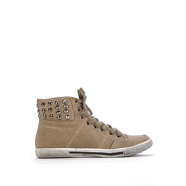 Dámske ostňové tenisky - khaki Dámske ostňové tenisky - khaki