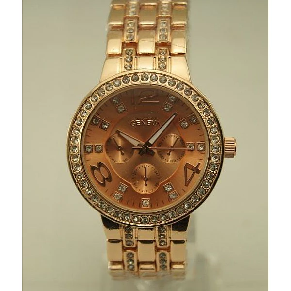 Dámske hodinky Diamond s vykladaným náramkom - zlaté Rose Gold Dámske hodinky Diamond s vykladaným náramkom - zlaté Rose Gold