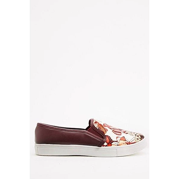 Dámske topánky Slip On - červené Dámske topánky Slip On - červené