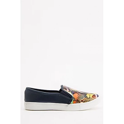 Dámske topánky Slip On - modré