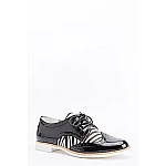 Dámske poltopánky Print Zebra - čierne Dámske poltopánky Print Zebra - čierne