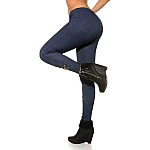 Trendy legíny so zipsom - modré Trendy legíny so zipsom - modré