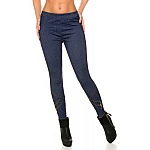 Trendy legíny so zipsom - modré Trendy legíny so zipsom - modré
