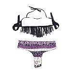 Plavky so strapcami - fialové Plavky so strapcami - fialové