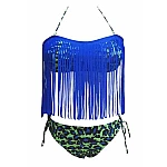 Plavky so strapcami - modré Plavky so strapcami - modré