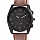 Pánske hodinky QBOS hnedé Basic Black