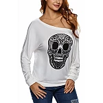 Dámsky top Skull - biely Dámsky top Skull - biely