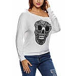 Dámsky top Skull - biely Dámsky top Skull - biely