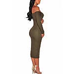Bodycon šaty s gombíkmi Rena - zelené Bodycon šaty s gombíkmi Rena - zelené