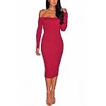Bodycon šaty s gombíkmi Rena - červené Bodycon šaty s gombíkmi Rena - červené