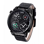 Pánske hodinky Oulm Dual Navigator New - čierne Pánske hodinky Oulm Dual Navigator New - čierne