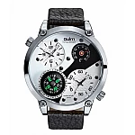 Pánske hodinky Oulm Dual Navigator New - strieborné Pánske hodinky Oulm Dual Navigator New - strieborné