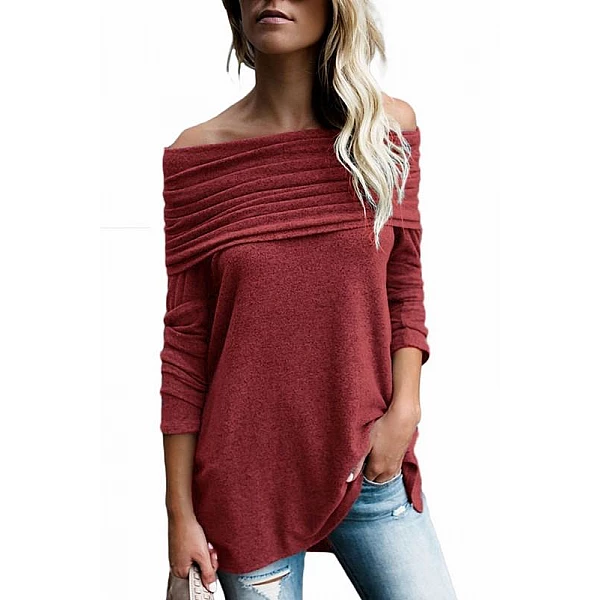 Dámsky úpletový top Kayla - burgundy Dámsky úpletový top Kayla - burgundy