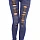 Trendové Jeans Style legíny - svetlomodré