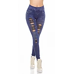 Trendové Jeans Style legíny - svetlomodré Trendové Jeans Style legíny - svetlomodré