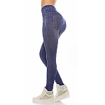 Trendové Jeans Style legíny - svetlomodré Trendové Jeans Style legíny - svetlomodré