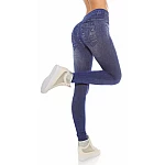 Trendové Jeans Style legíny - svetlomodré Trendové Jeans Style legíny - svetlomodré