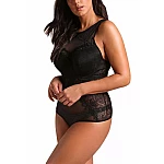 Čipkované plus size body Blaire - čierne Čipkované plus size body Blaire - čierne