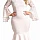 Bodycon plus size šaty Cameron - biele
