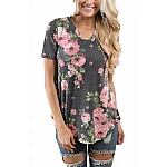 Dámske tričko Floral - sivé Dámske tričko Floral - sivé