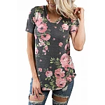 Dámske tričko Floral - sivé Dámske tričko Floral - sivé