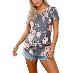 Dámske tričko Floral - sivé Dámske tričko Floral - sivé