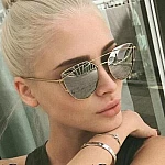 Dámske slnečné okuliare Glam zlatý rám zrkadlové sklá Dámske slnečné okuliare Glam zlatý rám zrkadlové sklá