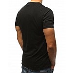 Čierne pánske tričko s potlačou vrx3184