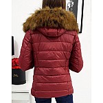 Dámska moderná zimná bunda bordová vty1012