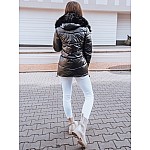 Prešívaná dámska zimná bunda čierna VTY2401