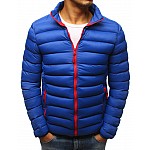 Moderná pánska zimná bunda modrá vtx2425