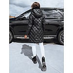 Čierna atraktívna dámska zimná bunda VTY2113