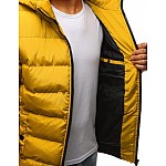 Prešívaná zimná pánska bunda - žltá vtx2310