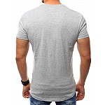 Sivé pánske tričko s potlačou vrx2394